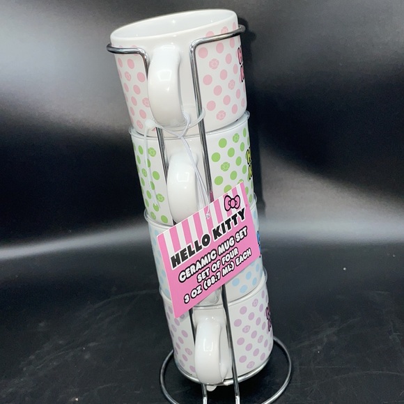 (1) 24HR DROP ⬇️ Hello Kitty Set of Ceramic Espresso mugs - Picture 4 of 5